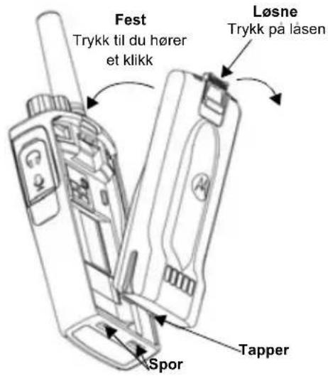 ZEBRA XT420 - Sette inn litiumbonbatteriet - 1