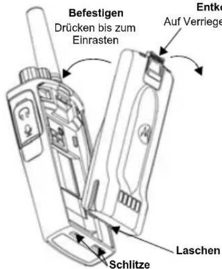 ZEBRA XT420 - Installieren des Lithium-lonen-Akkus (Li-olon) - 1