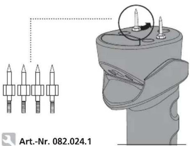Laserliner MultiWetMaster - Piikkielektrodien vaihto - 1