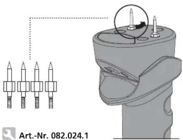 Laserliner MultiWetMaster - Messspitzen austauschen - 1