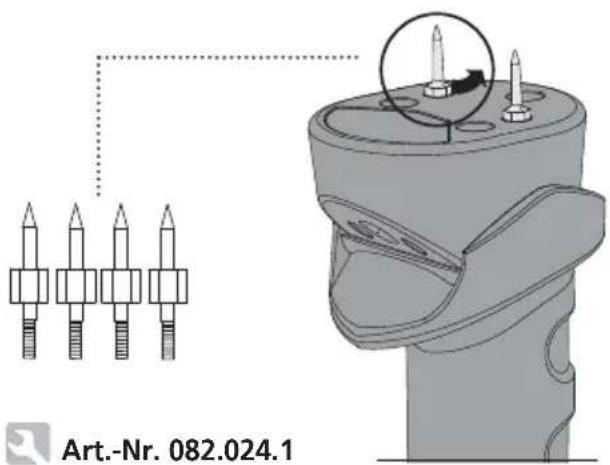 Laserliner MultiWetMaster - Substituir as pontas de medição - 1