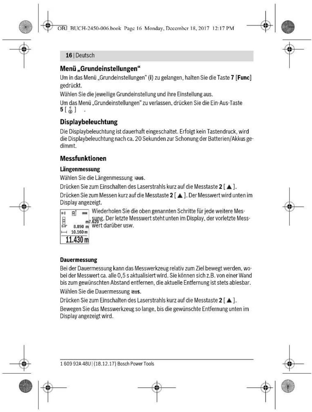 BOSCH GLM 100 C Professional - Bezugsebene wahlen (siehe Bild A) - 3
