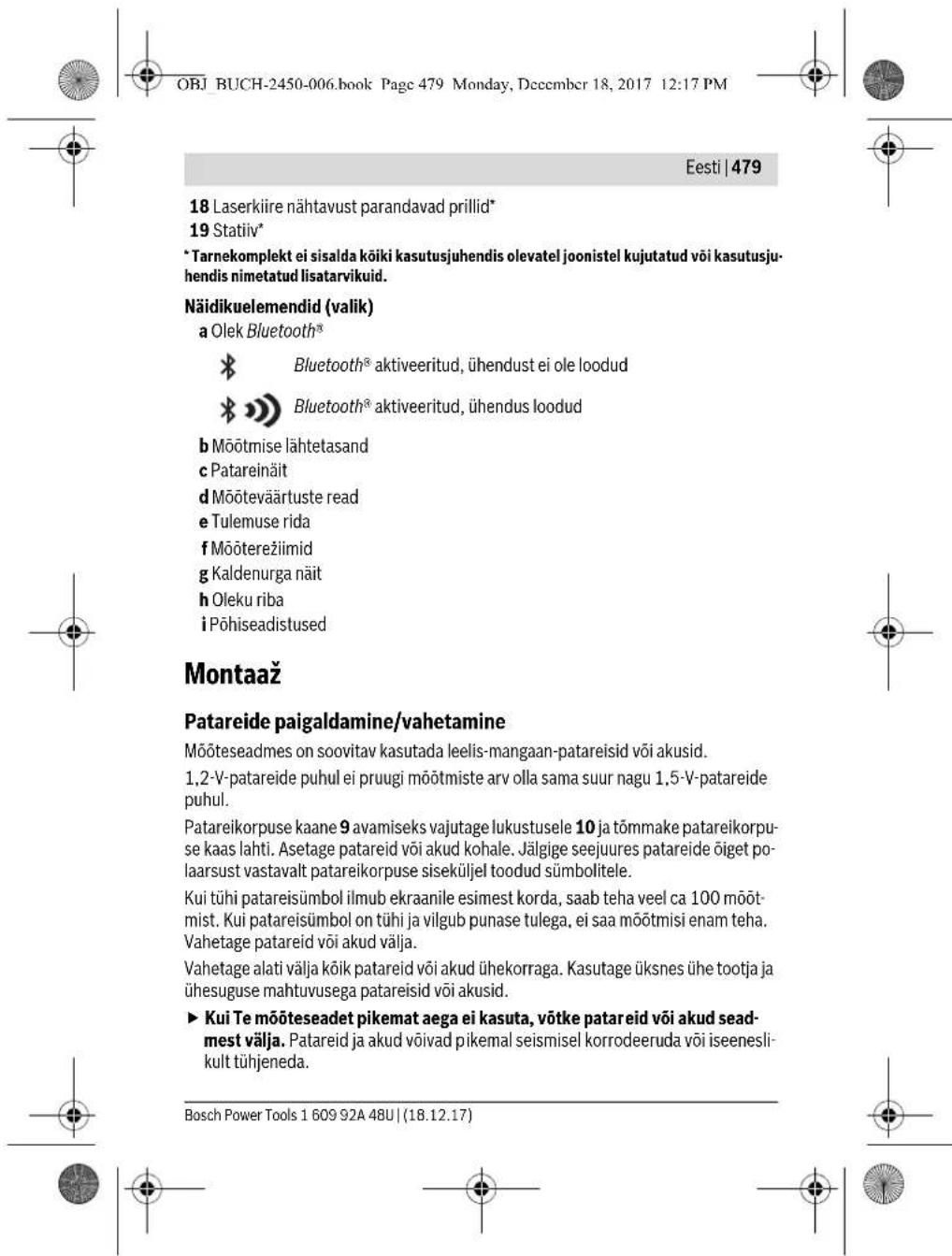 BOSCH GLM 100 C Professional - Tehnilised andmed - 12