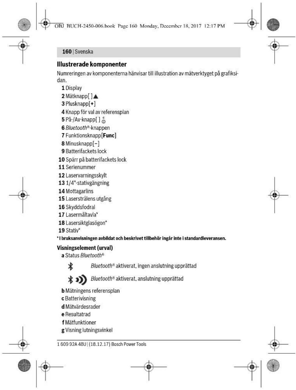BOSCH GLM 100 C Professional - Tekniska data - 9