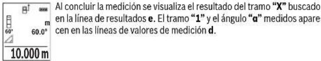 BOSCH GLM 100 C Professional - c) Medicion indirecta de longitud (ver figura D) - 1