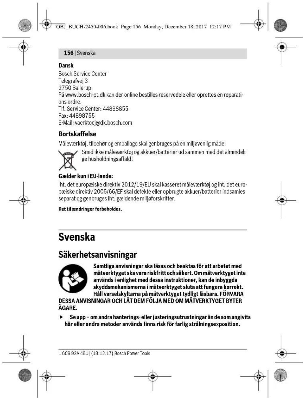 BOSCH GLM 100 C Professional - Kundeservice og brugerradgivning - 3