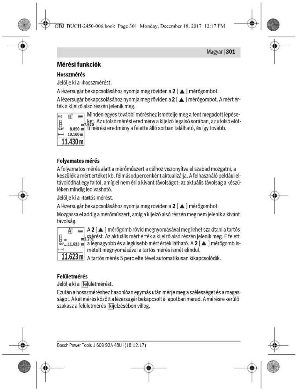 BOSCH GLM 100 C Professional - A kijelzō megvilagitása - 7