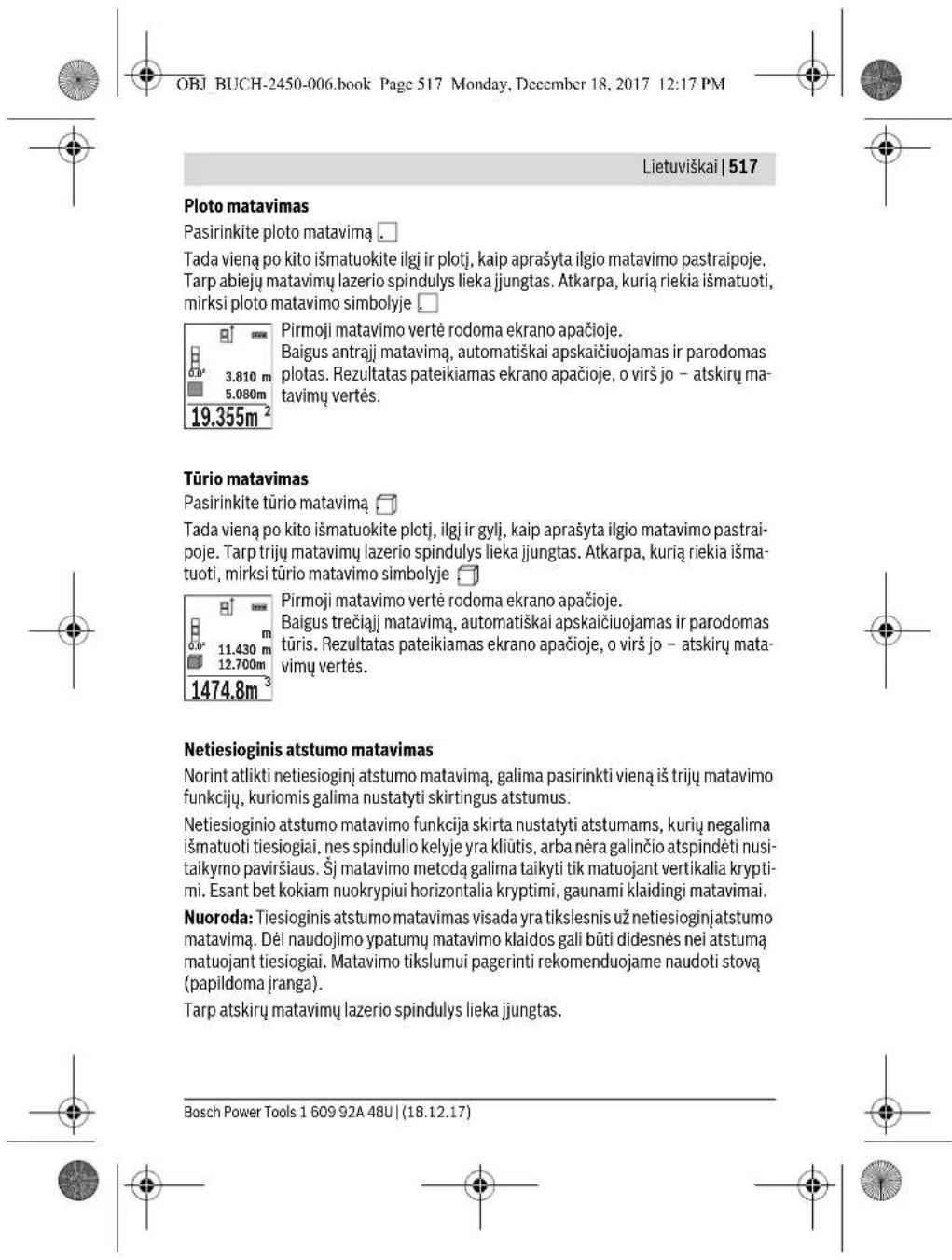 BOSCH GLM 100 C Professional - Bazinés plokstumos pasirinkimas (žr. pav. A) - 5