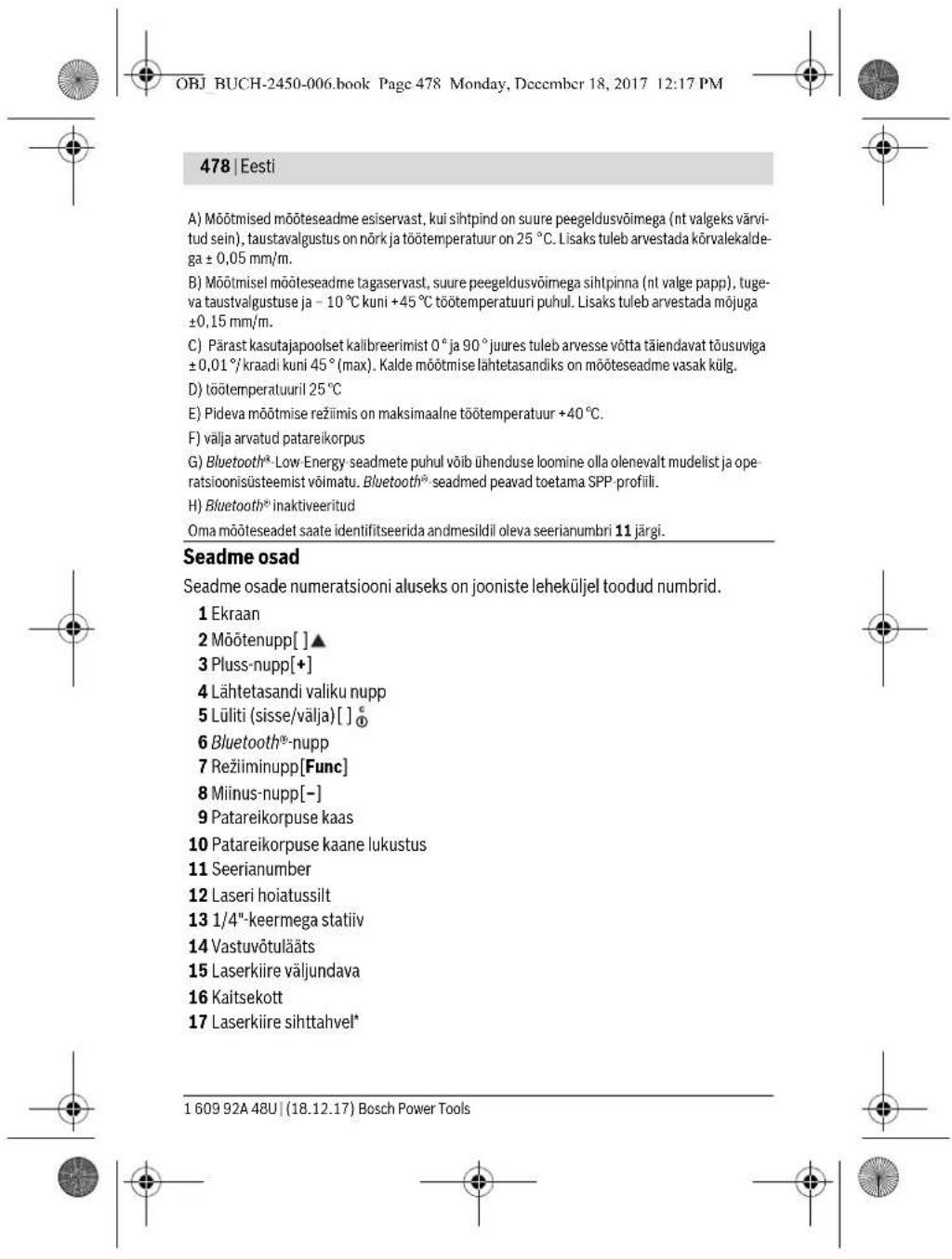BOSCH GLM 100 C Professional - Tehnilised andmed - 11