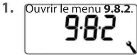 RADEMACHER Troll Basis DuoFern 5615 - Menu 9.8.2 - Paramétrer le niveau du contraste de l'écran - 1