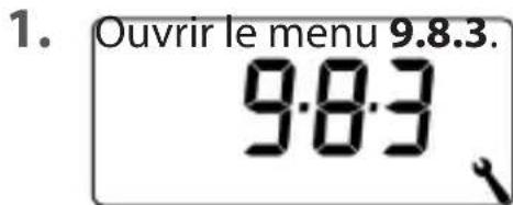 RADEMACHER Troll Basis DuoFern 5615 - Menu 9.8.3 - Paramétrer l'éclairage permanent de l'écran - 1