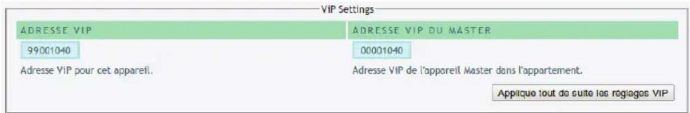 COMELIT 1456S - Art. 1456S VIP Settings - 1