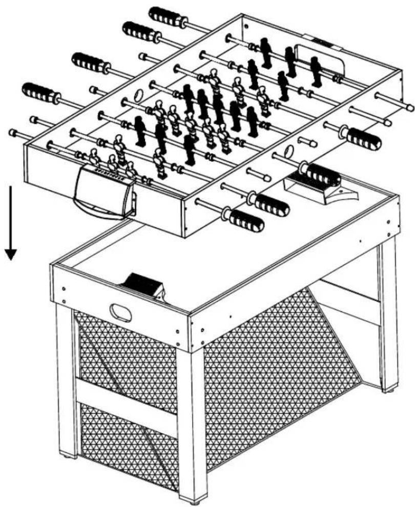 Triumph Sports 48″ MLS 3in1 Soccer Table - Étape10 - 1