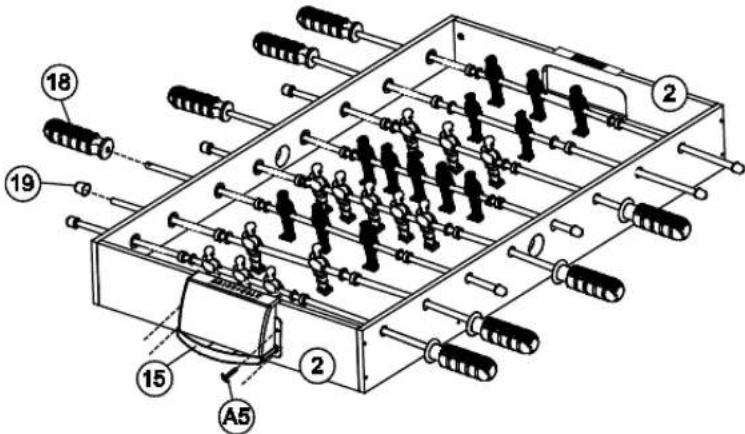 Triumph Sports 48″ MLS 3in1 Soccer Table - Étape7 - 1