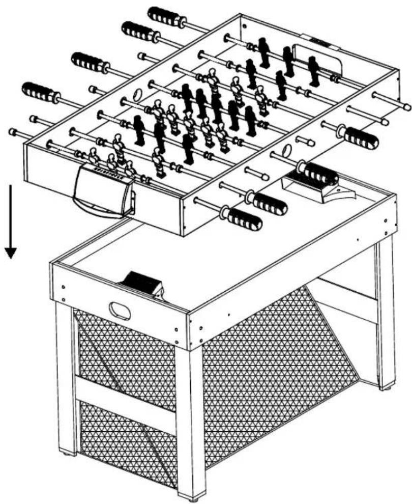 Triumph Sports 48″ MLS 3in1 Soccer Table - Step 10 - 1