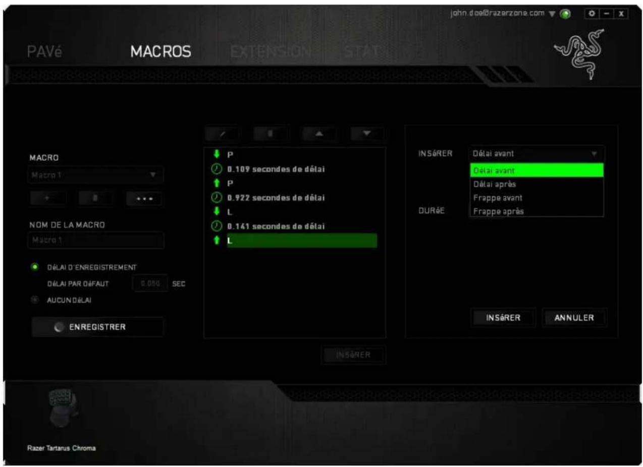 RAZER TARTARUS CHROMA - ONGLET MACROS - 5