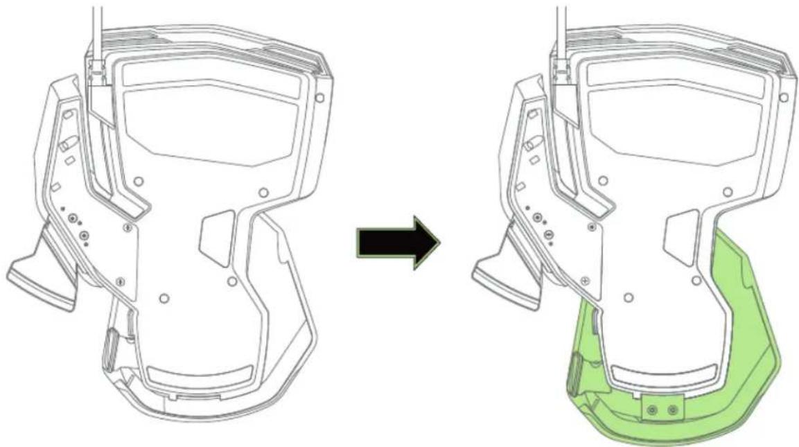RAZER TARTARUS CHROMA - RÉGLAGE DE LE REPOSE-POIGNET - 2