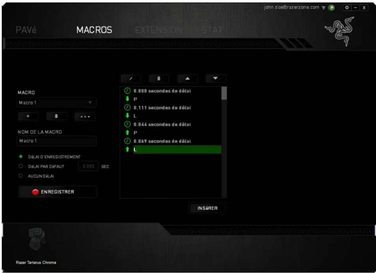 RAZER TARTARUS CHROMA - ONGLET MACROS - 4