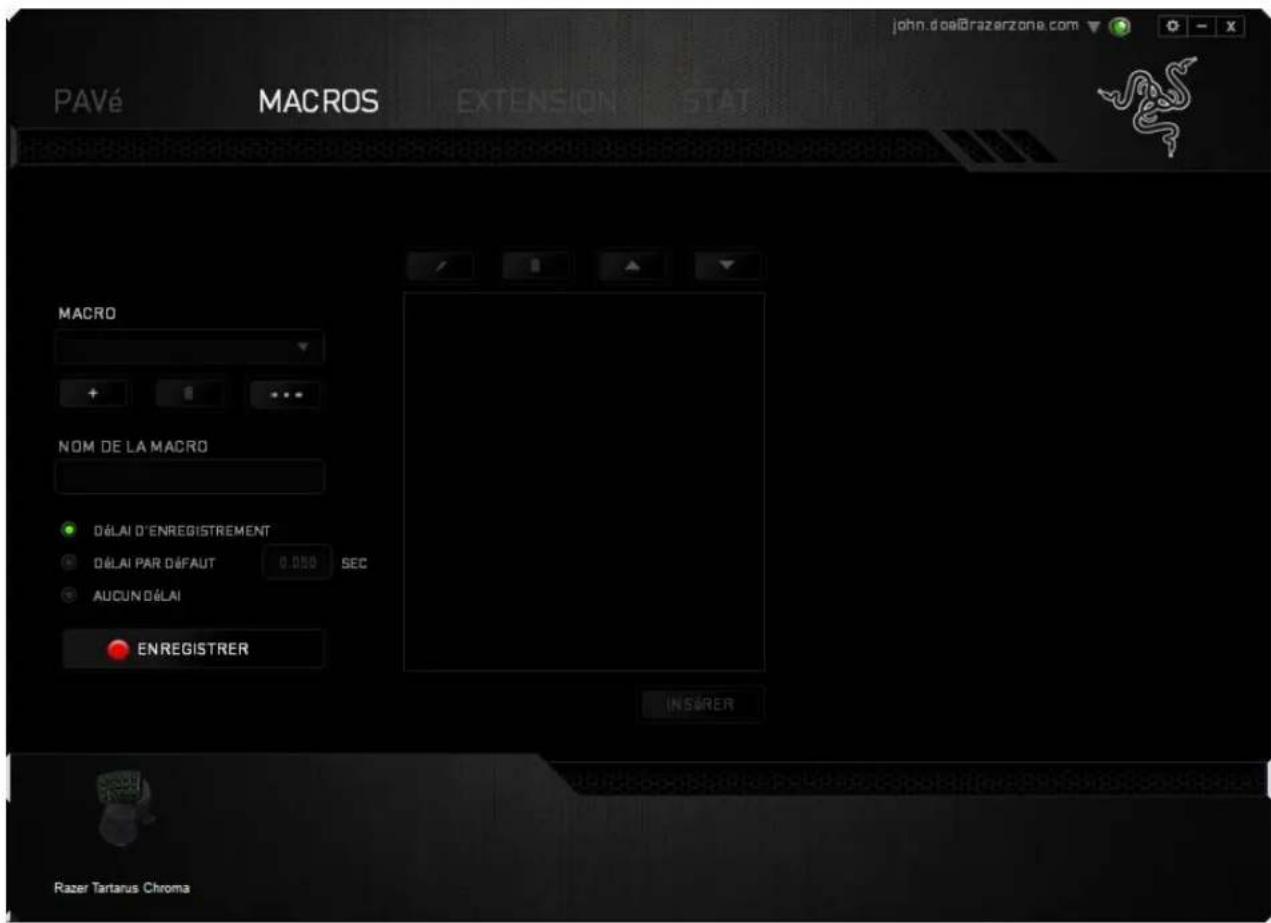 RAZER TARTARUS CHROMA - ONGLET MACROS - 3