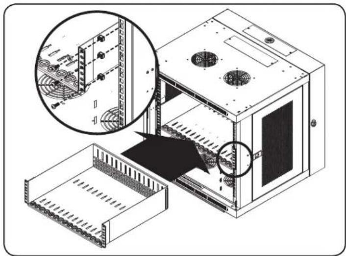 Tripp Lite SR16SHELF - Réglage des séparateurs de l'étagère - 1