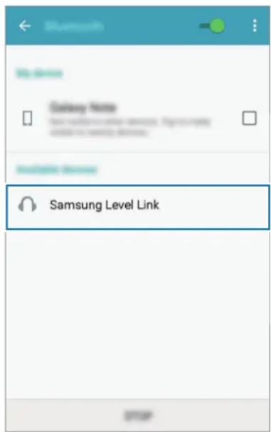SAMSUNG EORG920A - Annen enhet Trykk på Samsung Level Link i listen. - 1