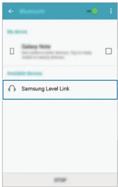 SAMSUNG EORG920A - Annan enhet Tryck lätt på Samsung Level Link i listan. - 1