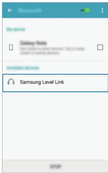 SAMSUNG EORG920A - Outro dispositivo Toque em Samsung Level Link da lista. - 1