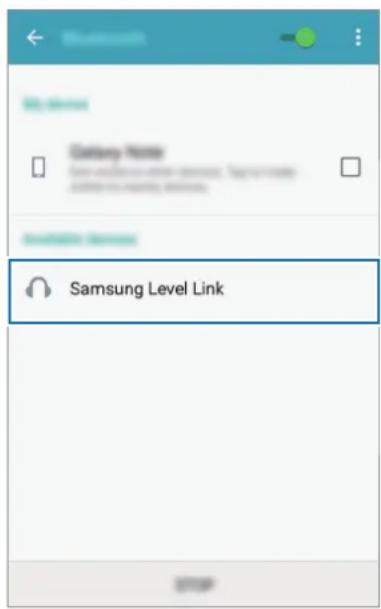 SAMSUNG EORG920A - Other device Tap Samsung Level Link from the list. - 1