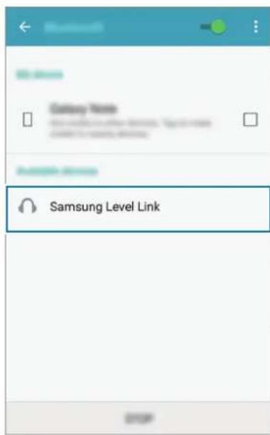 SAMSUNG EORG920A - 其他裝置 點擊選單中的 Samsung Level Link。 - 1