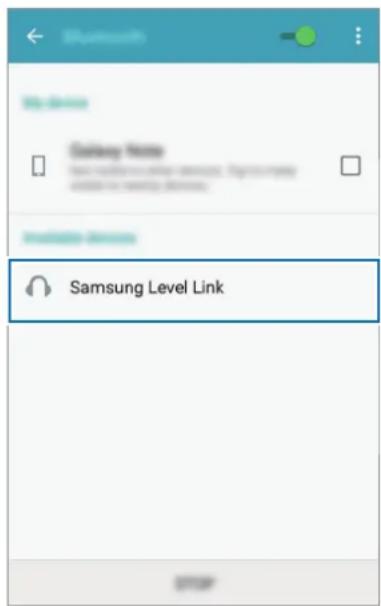 SAMSUNG EORG920A - Teine seade Toksake loendis valikule Samsung Level Link. - 1