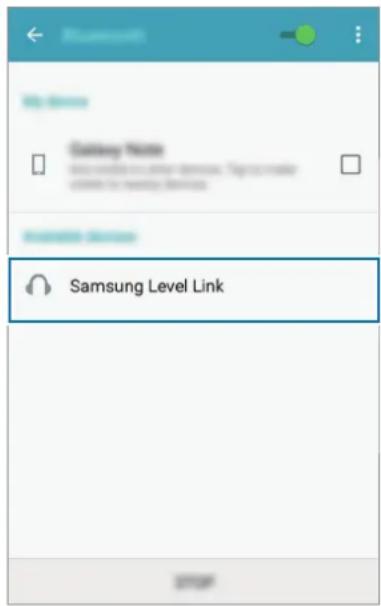 SAMSUNG EORG920A - Con otro dispositivo Pulse Samsung Level Link desde la lista. - 1