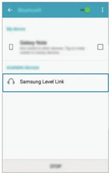SAMSUNG EORG920A - Alt dispozitiv Atingeți Samsung Level Link din lista. - 1