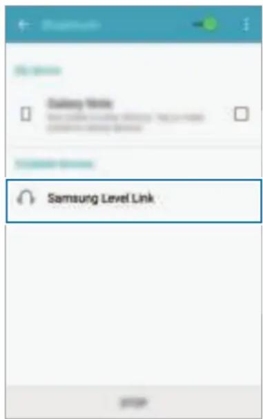 SAMSUNG EORG920B - Anden enhed Tryk på Samsung Level Link på listen. - 1