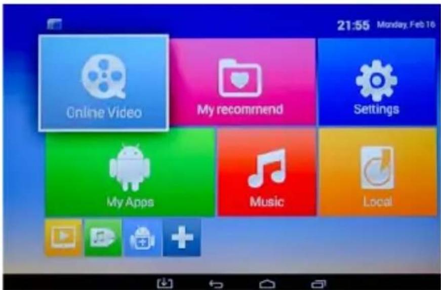 Trevi IP 365 - Comeambiare l'interfaccia grafica alla schermata principale: - 1