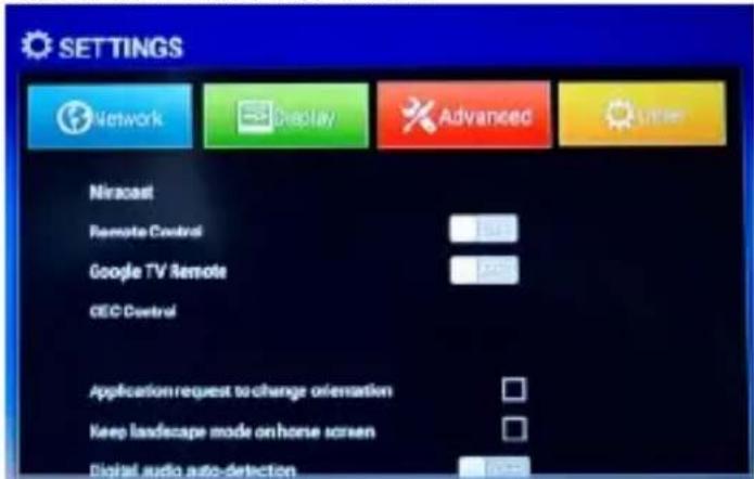 Trevi IP 365 - Désactivation de miracast: - 5