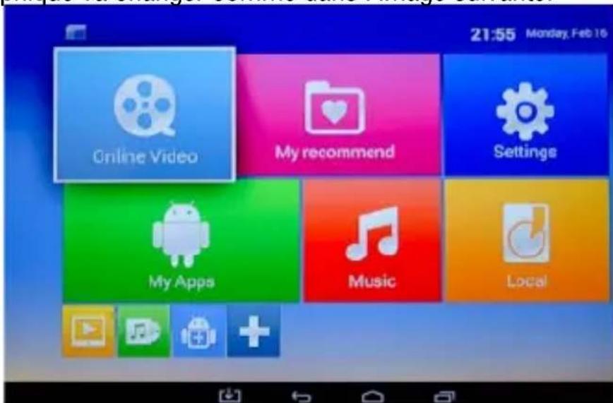 Trevi IP 365 - Changer l'interface graphique à la page-écran principale: - 1