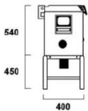 BARTSCHER A120186 - Dimensions d'encombrement - 1