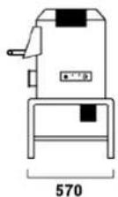BARTSCHER A120186 - Dimensions d'encombrement - 2