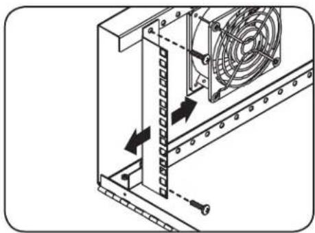Tripp Lite SRDVRLB - Ajustement la profondeur des rails de montage - 1