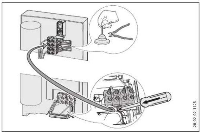 STIEBEL ELTRON DHE 27 SLi - Elektro-aansluiting onderbouw boven - 1