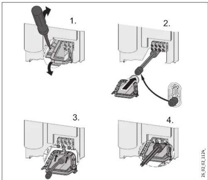 STIEBEL ELTRON DHE 27 SLi - Przekraj przewodu przy przyȩczu elektrycznym dolnym - 1