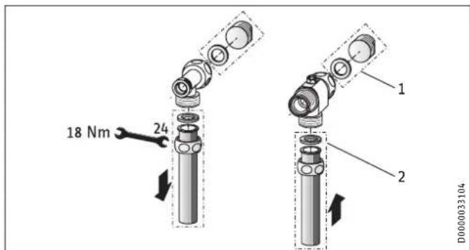 STIEBEL ELTRON DHE 27 SLi - Waterinstallatie opbouw - 1
