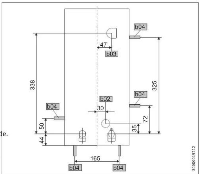 STIEBEL ELTRON DHE 21 SLi - Cotes et raccordements - 2