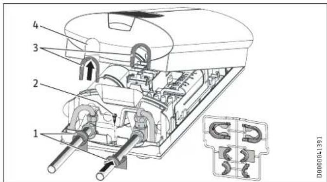 STIEBEL ELTRON DHE 21 SLi - Installation hydraulique en applique, montage du capot - 1