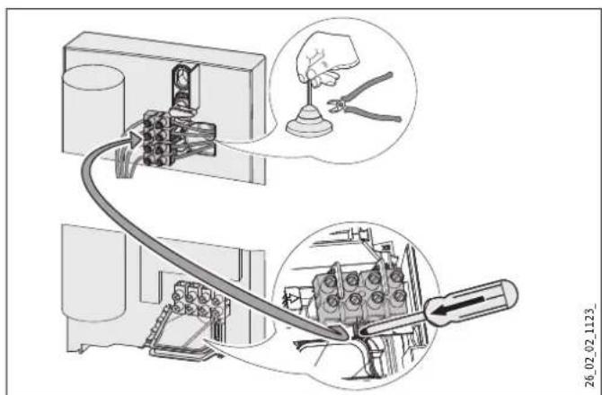 STIEBEL ELTRON DHBE 24 SLi electronic - Elektroanschluss Unterputz oben - 1