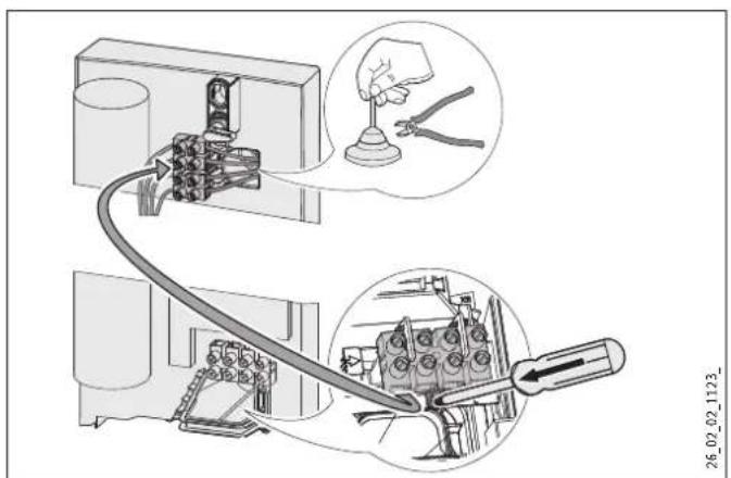 STIEBEL ELTRON DHBE 24 SLi electronic - Elektro-aansluiting onderbouw boven - 1