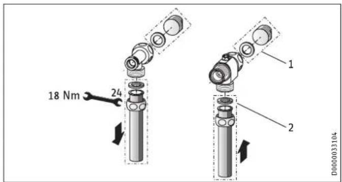 STIEBEL ELTRON DHE 18 SLi - Waterinstallatie opbouw - 1