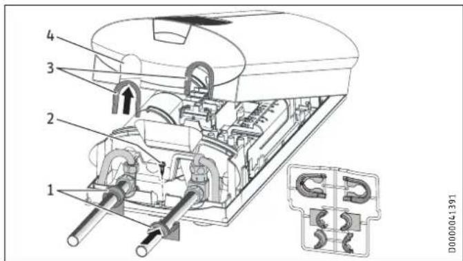 STIEBEL ELTRON DHE 18 SLi - Installation hydraulique en applique, montage du capot - 1