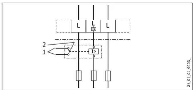 STIEBEL ELTRON DHE 18 SLi - Circuit de priorité avec relais de délestage (LR 1-A) - 1