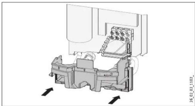 STIEBEL ELTRON DHBE 18 SLi 25A electronic - Rückwandunterteil montieren - 1
